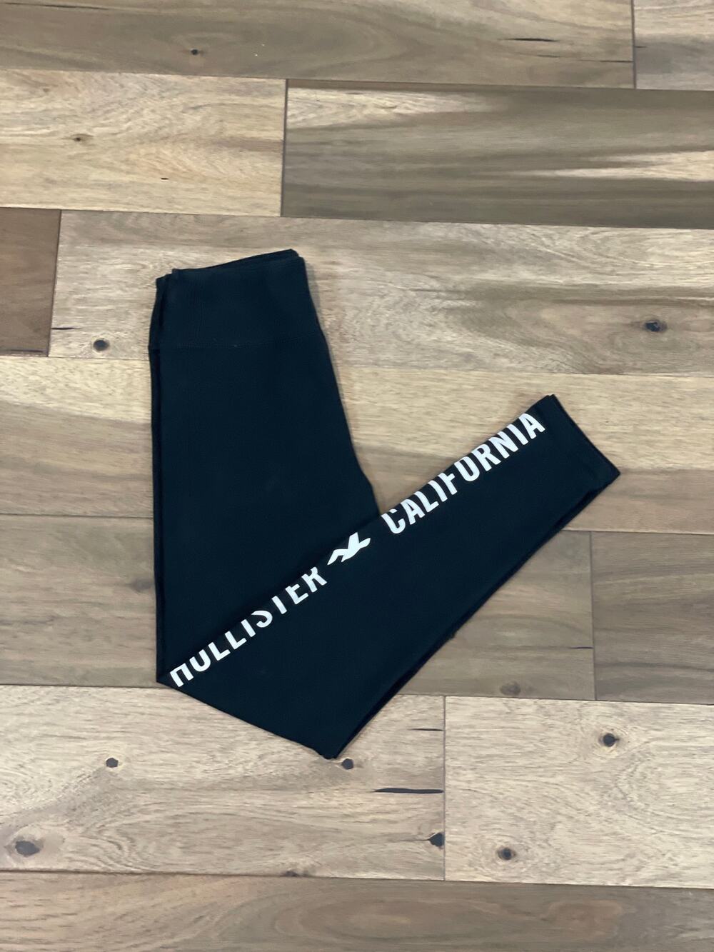 Hollister Leggings Size M Black Cotton Athleisure
